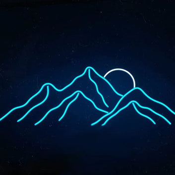 Mountain Neon Sign Light