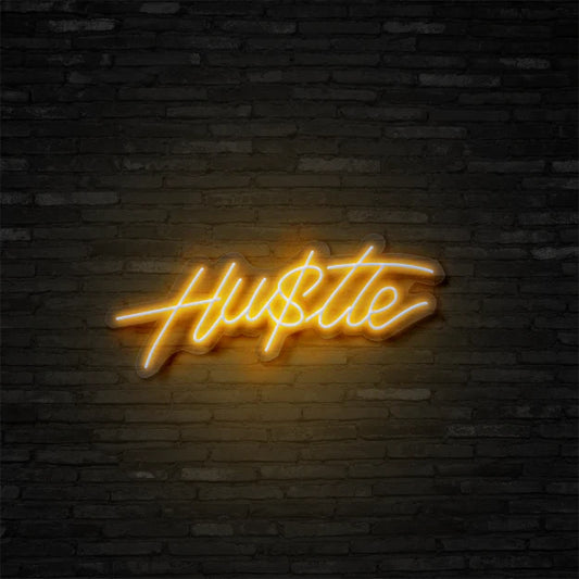 Hustle Neon Sign Light