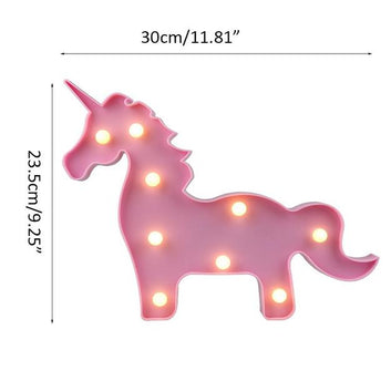 Marquee Light - Unicorn Shape